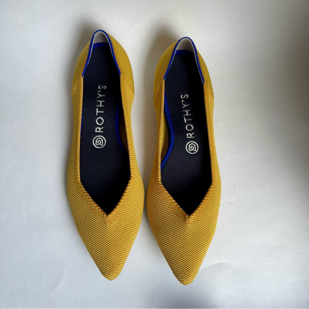 Rothys Marigold Points Classic Ballet Pointed Toe Shoe